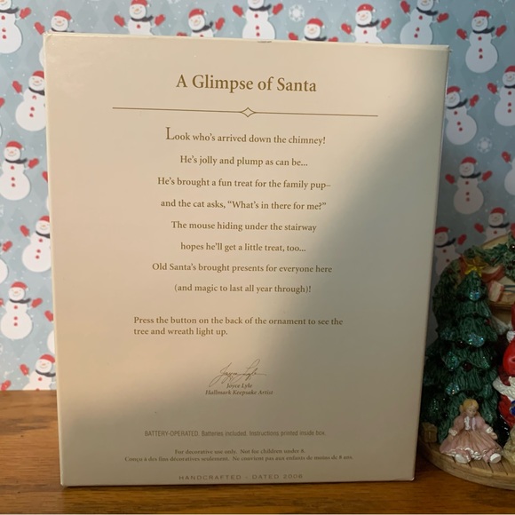 🎄Hallmark Keepsake Ornament~A Glimpse of Santa 2006 - Picture 4 of 4